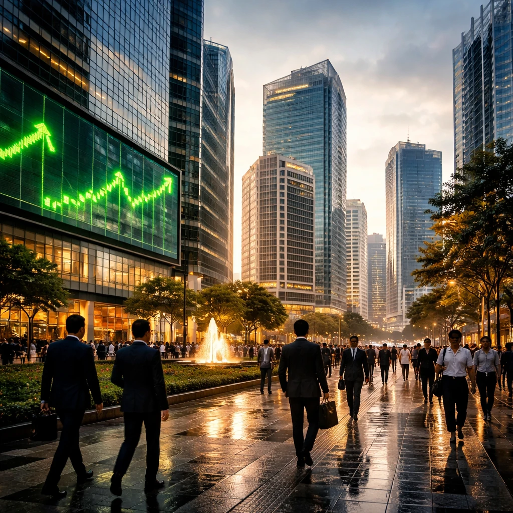 Jakarta Stocks Climb as Infrastructure, Financials and Agriculture Drive Gains