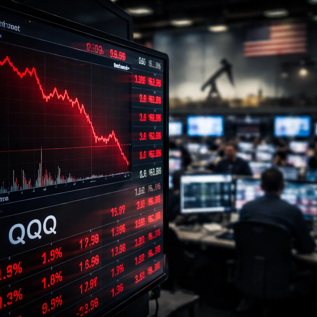 QQQ Slides as Sticky Inflation, Tech Momentum Fade and Geopolitical Risk Combine