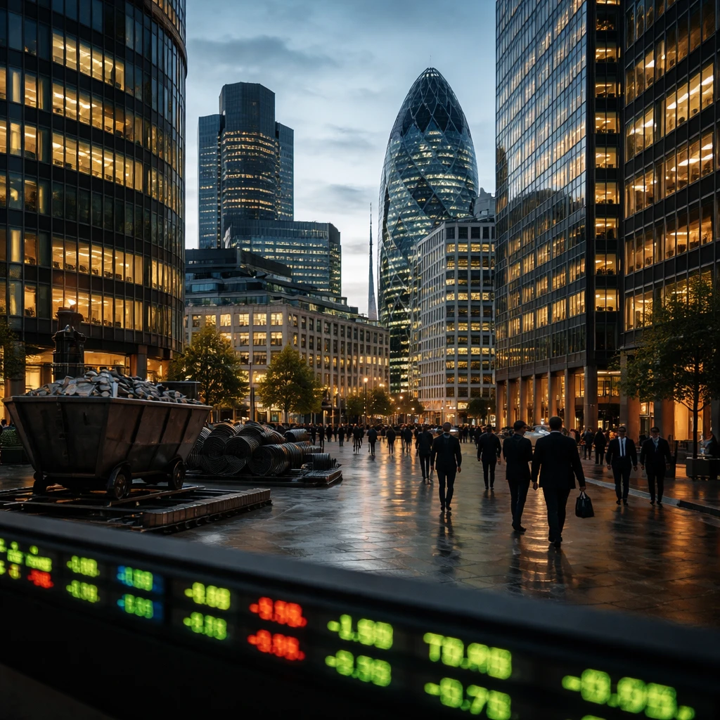 London market edges up as miners and industrial metals lead gains