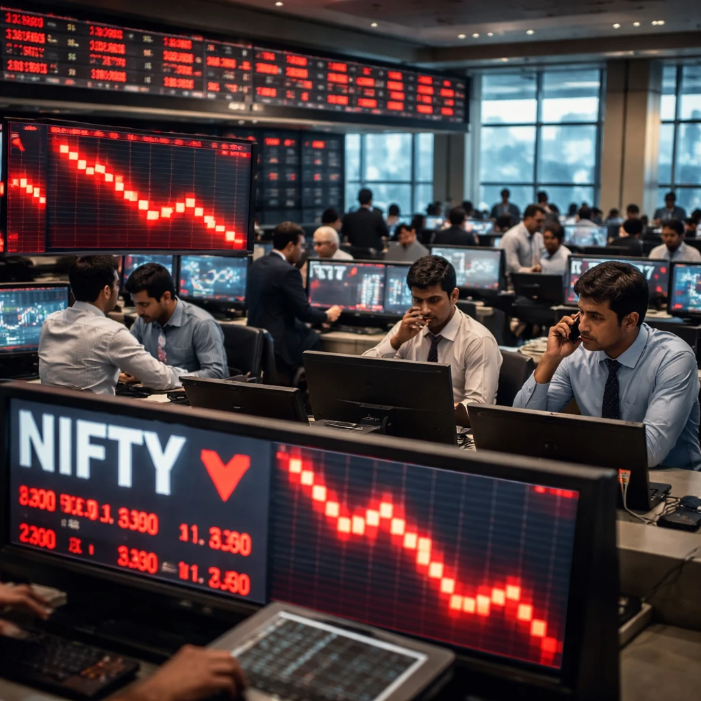 Indian markets slump as Nifty slips to one-month low; Sensex down 1.7%