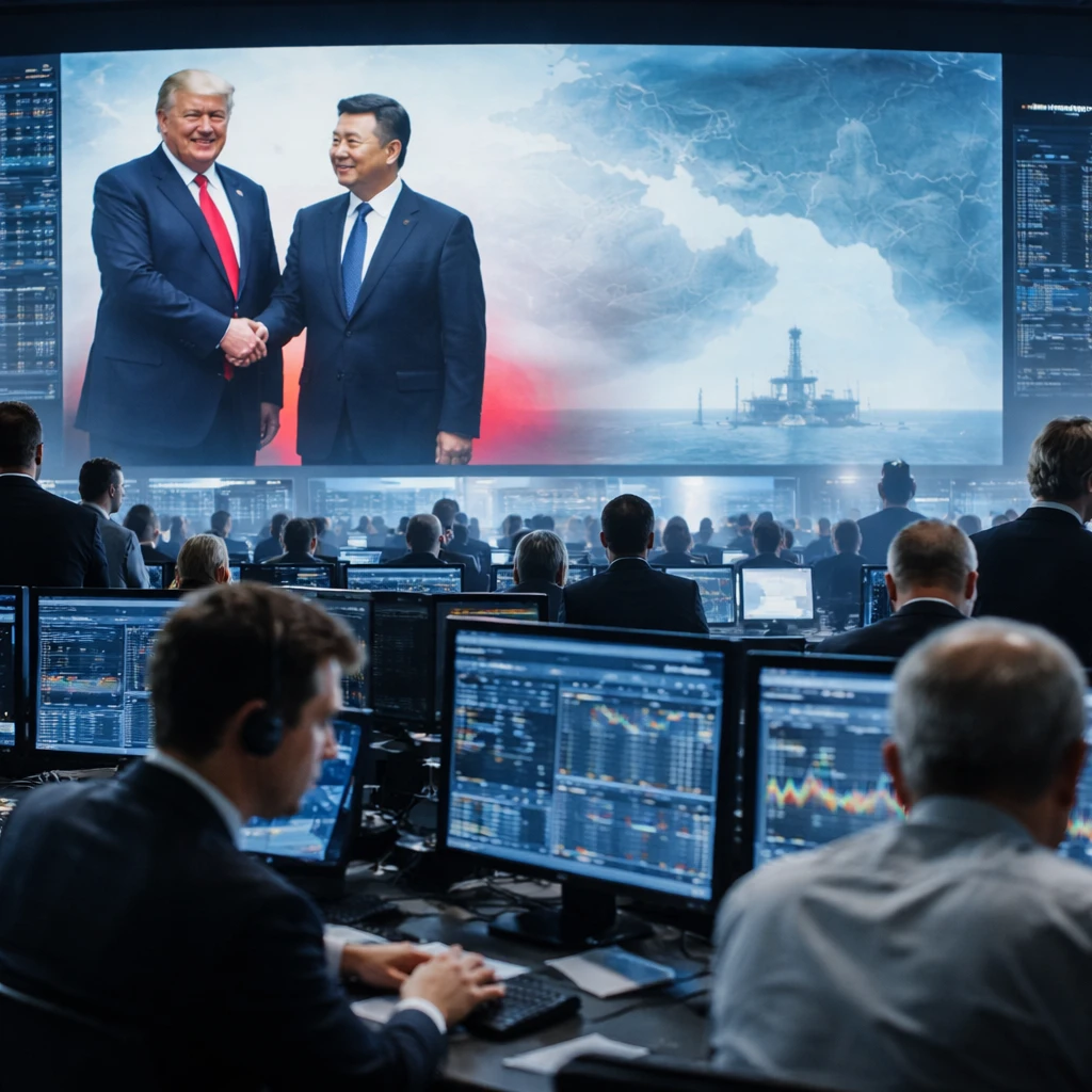 European Shares Tick Up as Trump Holds First Talks with Xi in China