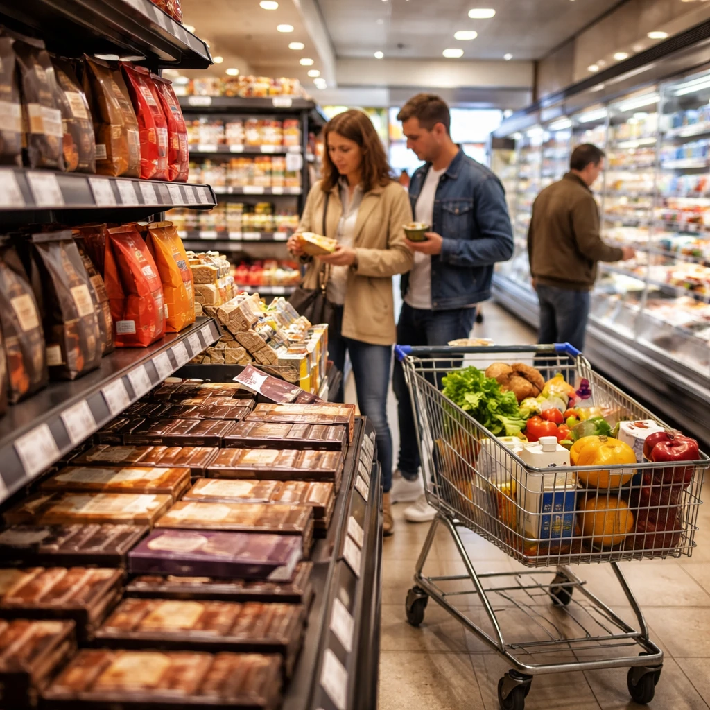 Western Europe Food Retail Sales Growth Moderates to 5.4% Over Four Weeks