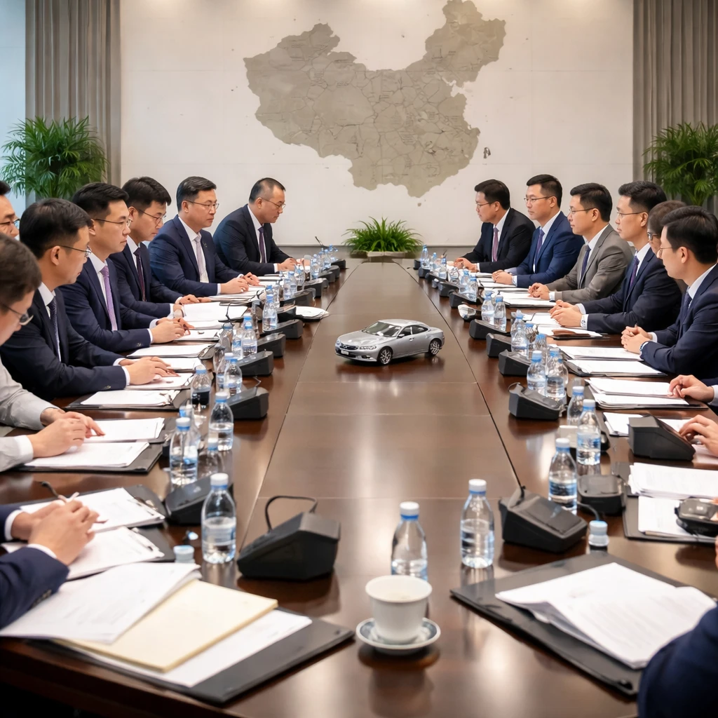 Chinese regulators, automakers convene to tackle fierce competition and chip shortages