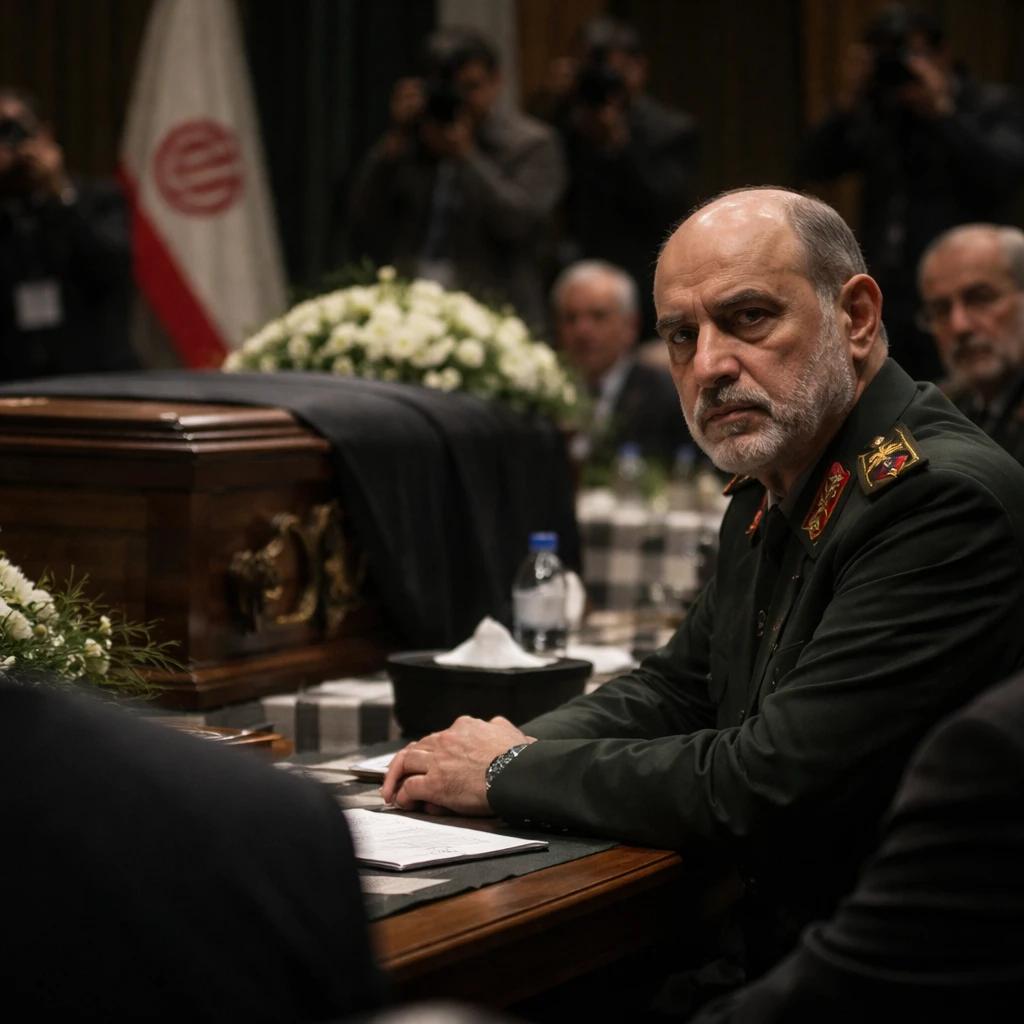 Senior IRGC Commander Surfaces as Tehran Prepares Multi-Day Funeral for Slain Leader