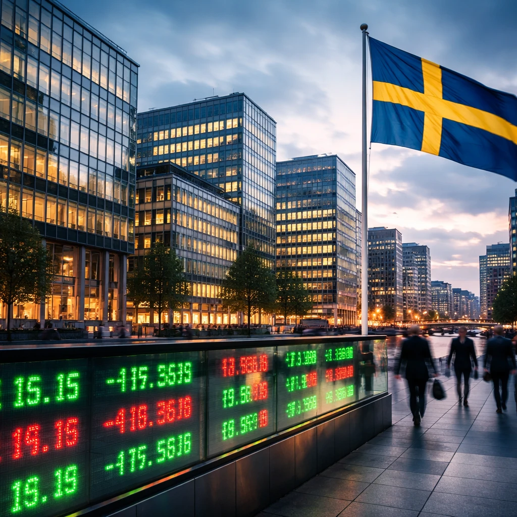 Swedish Equities Close Higher as Industrials and Financials Lead Gains