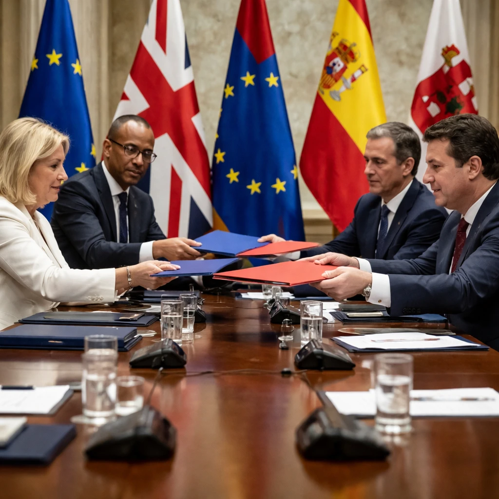 Britain and EU Finalize Treaty to Streamline Gibraltar Border Crossings