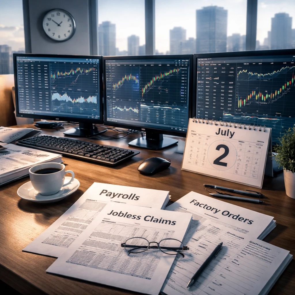 Payrolls, Claims and Wage Data Headline Packed U.S. Economic Calendar on July 2, 2026