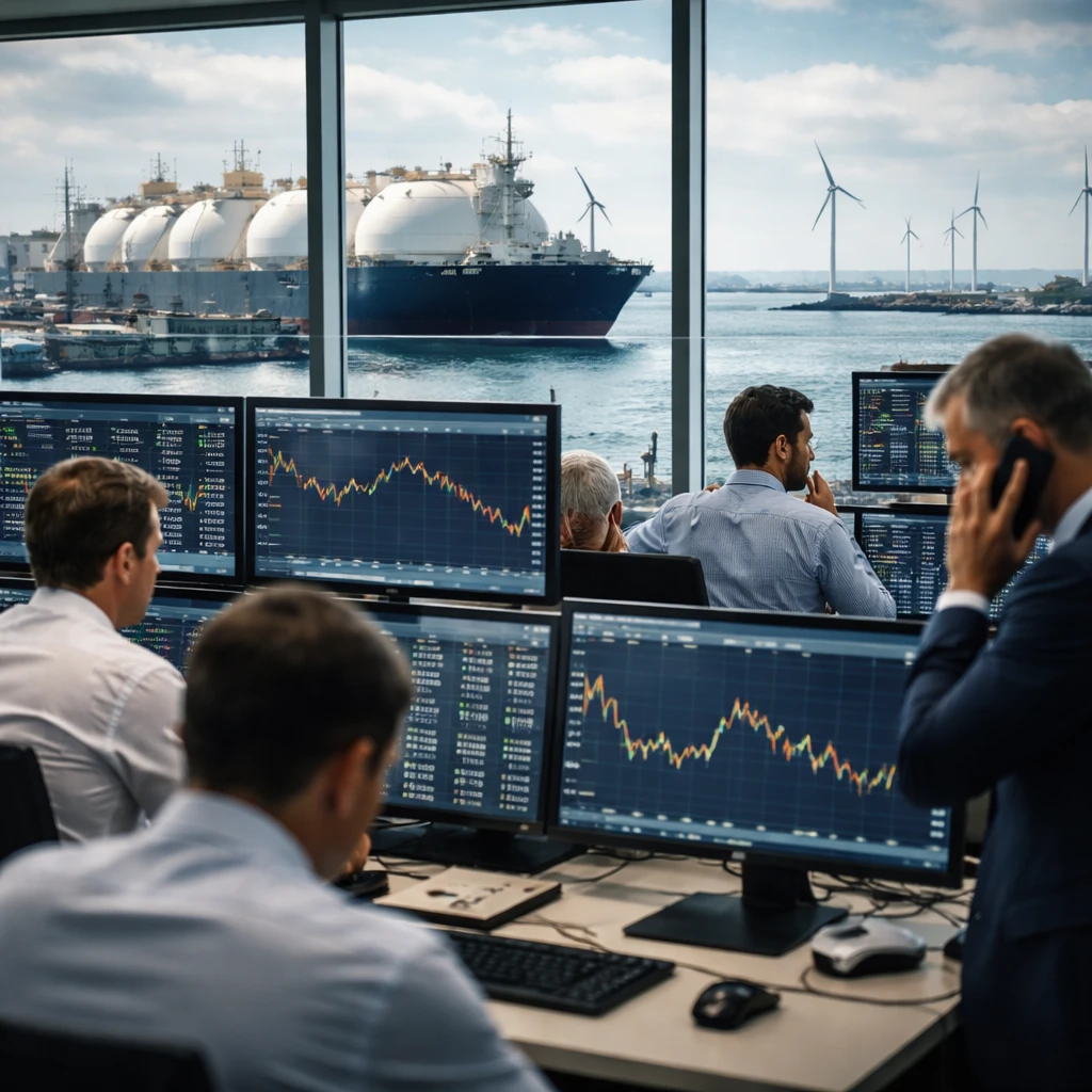 European gas prices slip as crude weakness and milder demand weigh