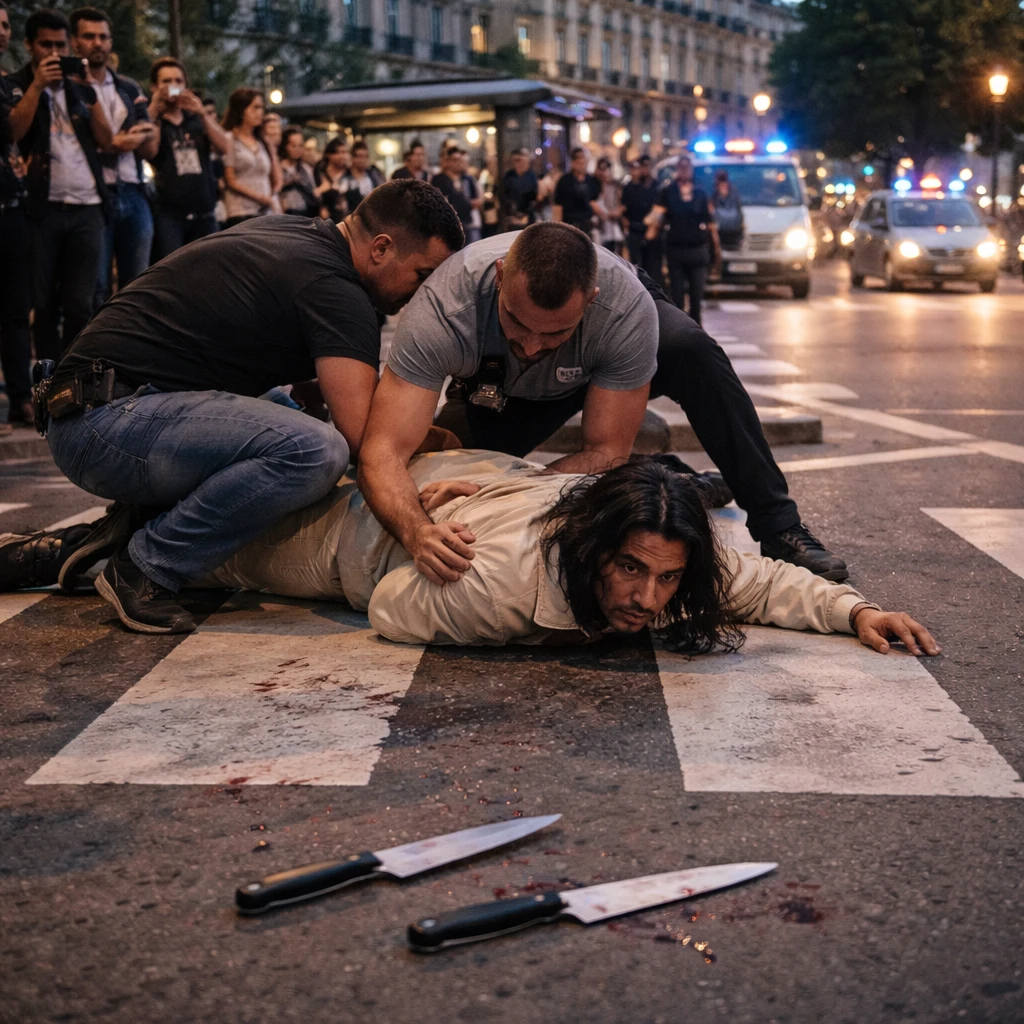 Man Detained After Knife Attacks Near Porte de Clichy in Paris