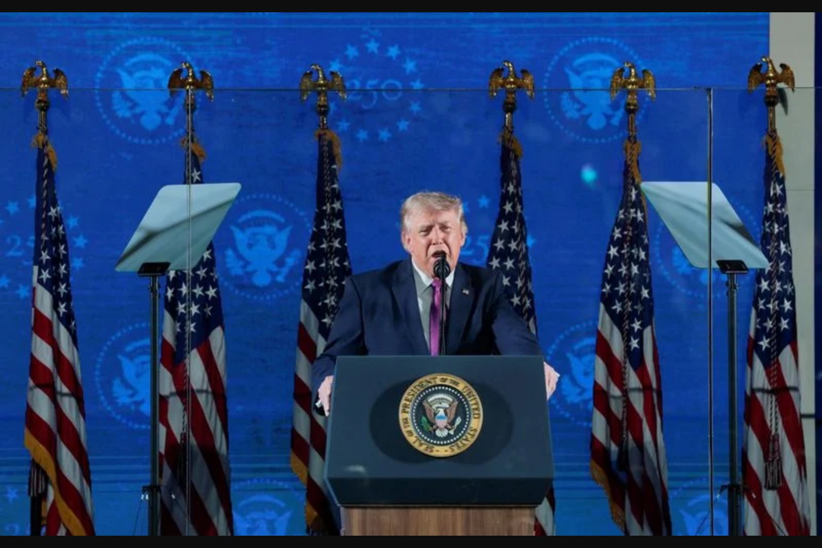 Trump Warns of 'Communist' Threat, Links It to Immigration in 250th Independence Day Address