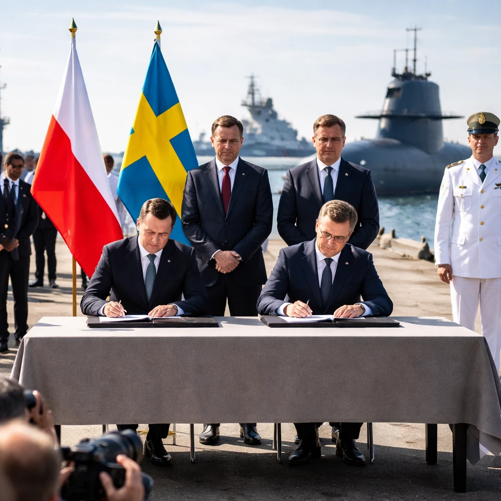 Saab Shares Lifted by SEK 26 Billion Submarine Contract Between Poland and Sweden