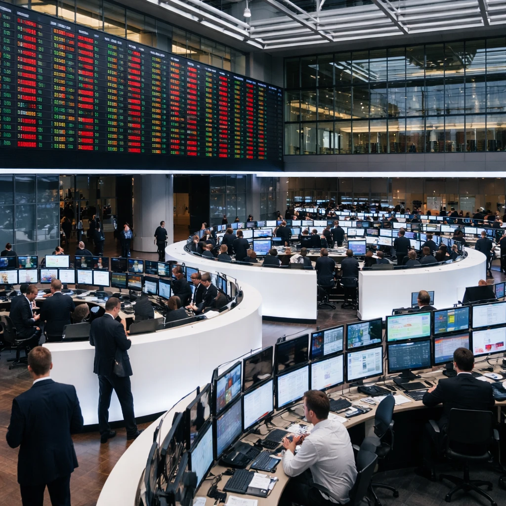 Frankfurt session ends with modest losses as construction, software and financial stocks weigh