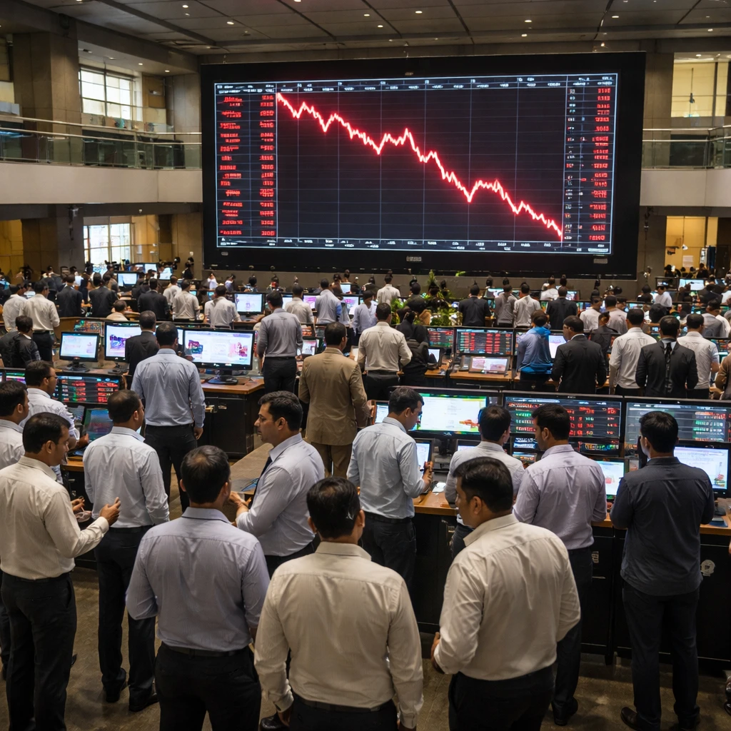 Nifty 50 Drops to Six-Month Low as Auto, Banking and Real Estate Stocks Lead Declines