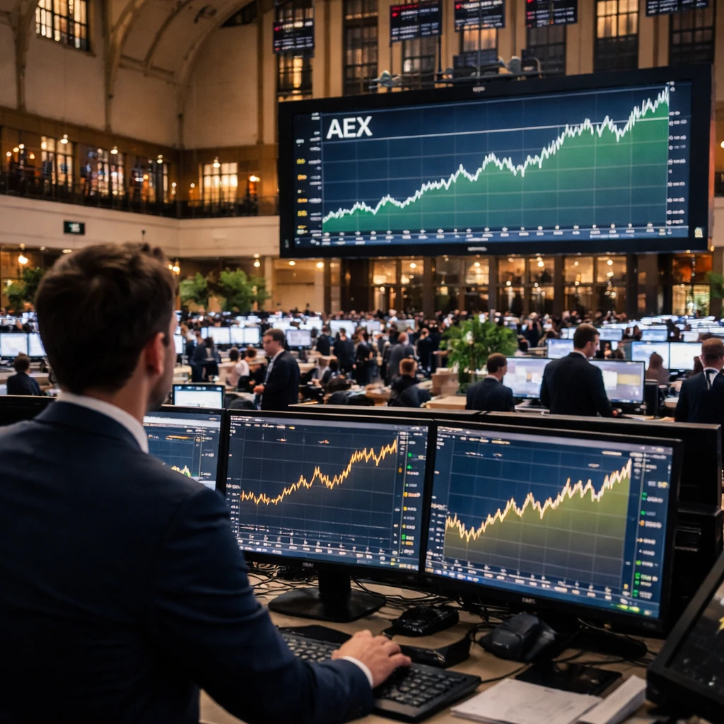 AEX Climbs to Record as Basic Materials and Tech Stocks Lead Gains