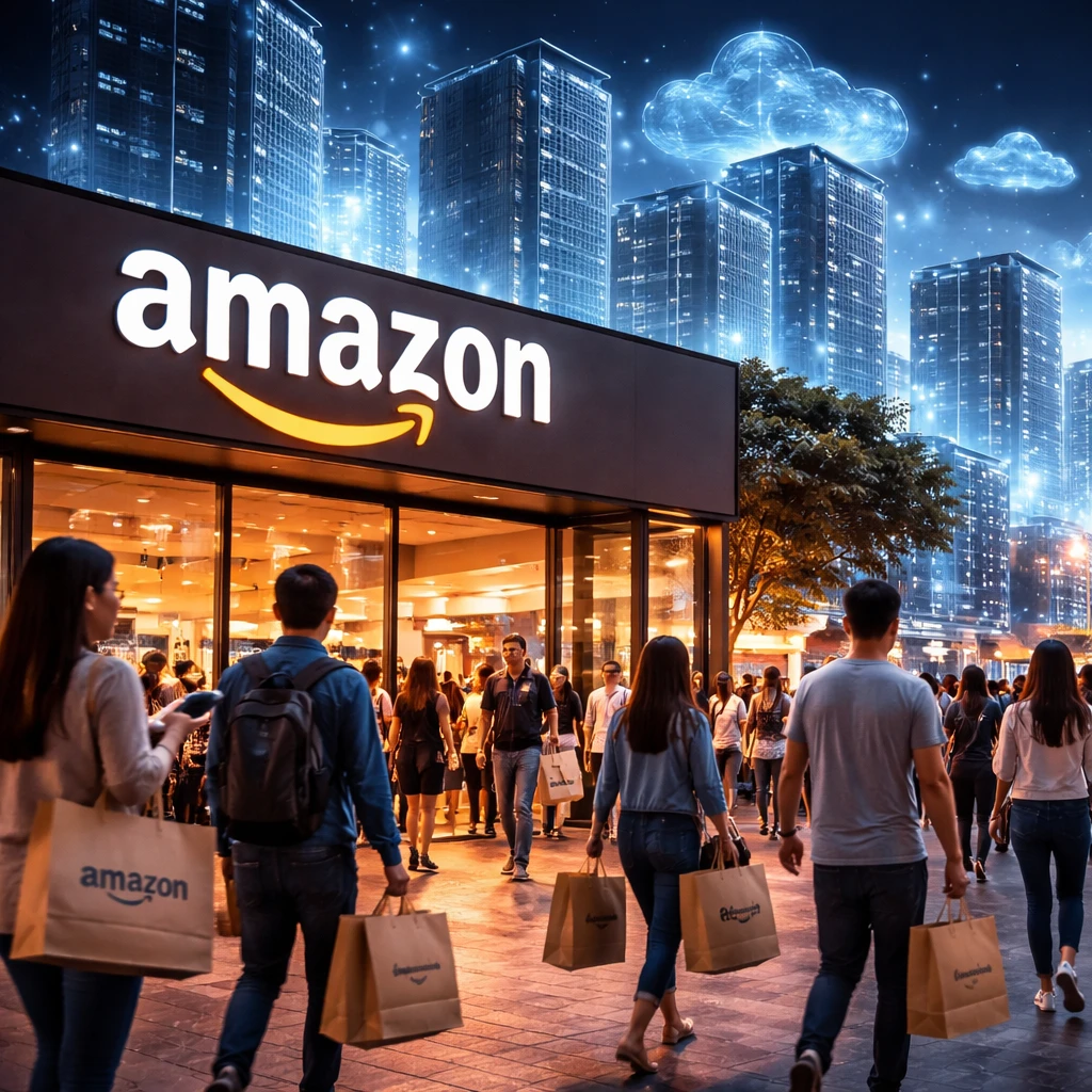 Amazon Stock Jumps After Record Prime Day Spending and Cloud Pricing Signals