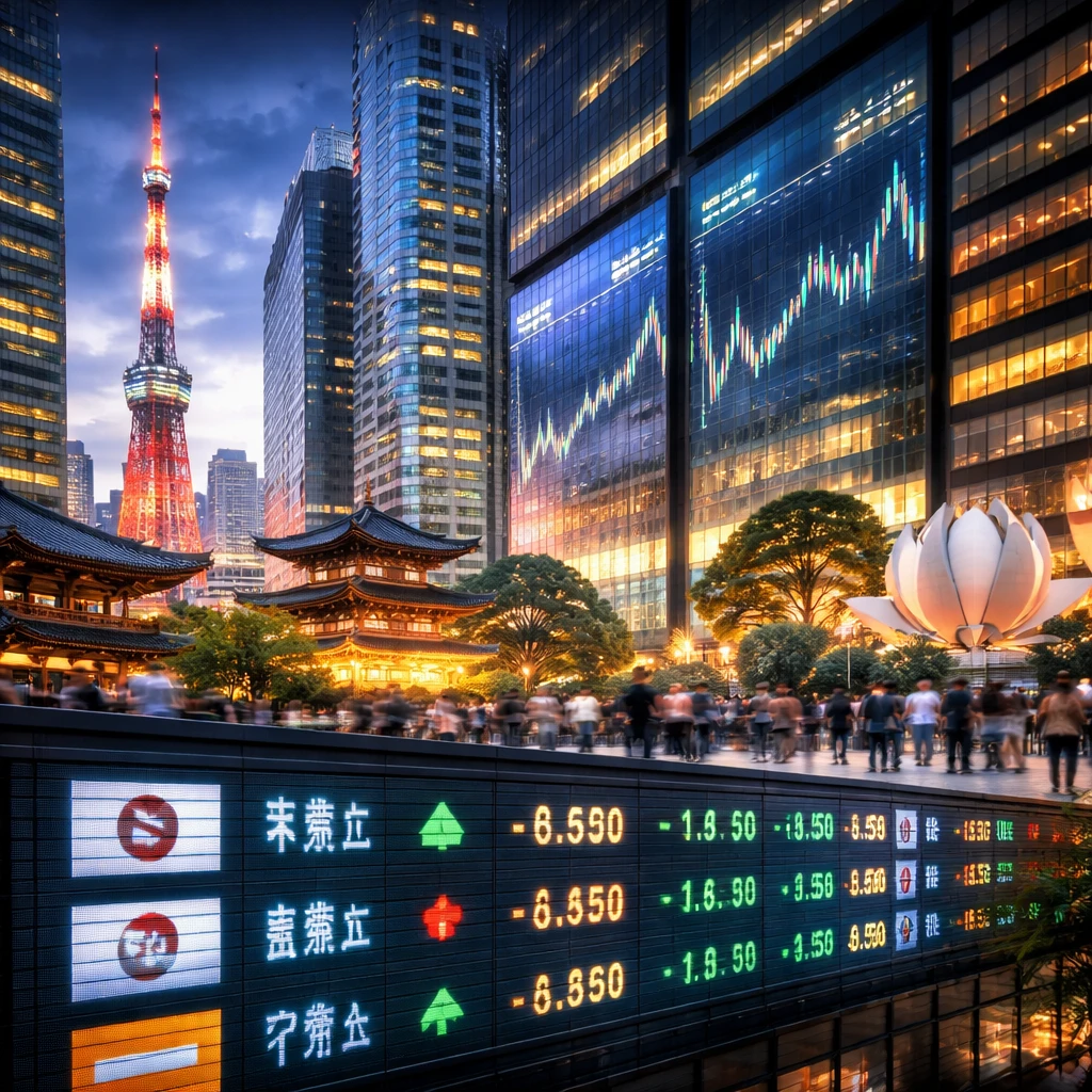 Asian Currency Market Shows Divergent Trends Amid Japanese Bond Volatility and Dollar Weakness