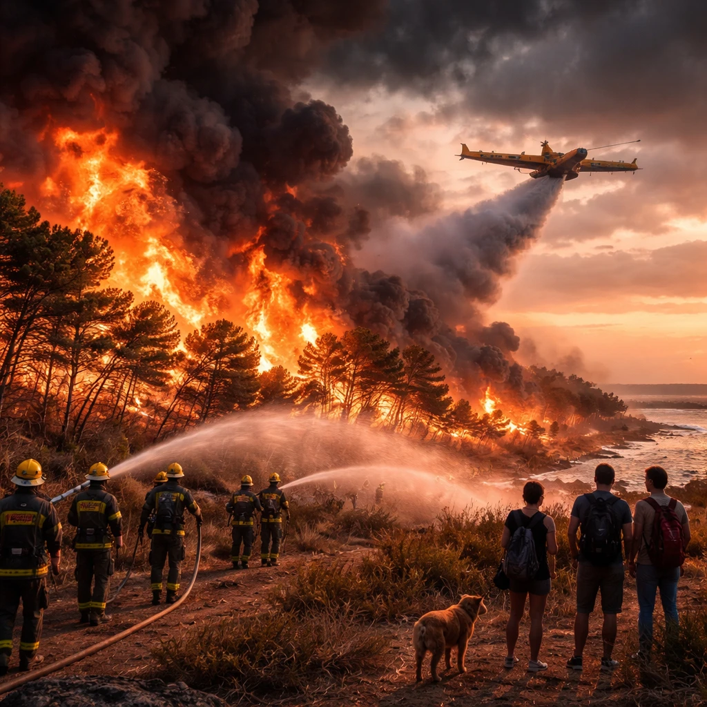 France and Spain Win Ground Against Massive Wildfires as Another Heat Surge Approaches