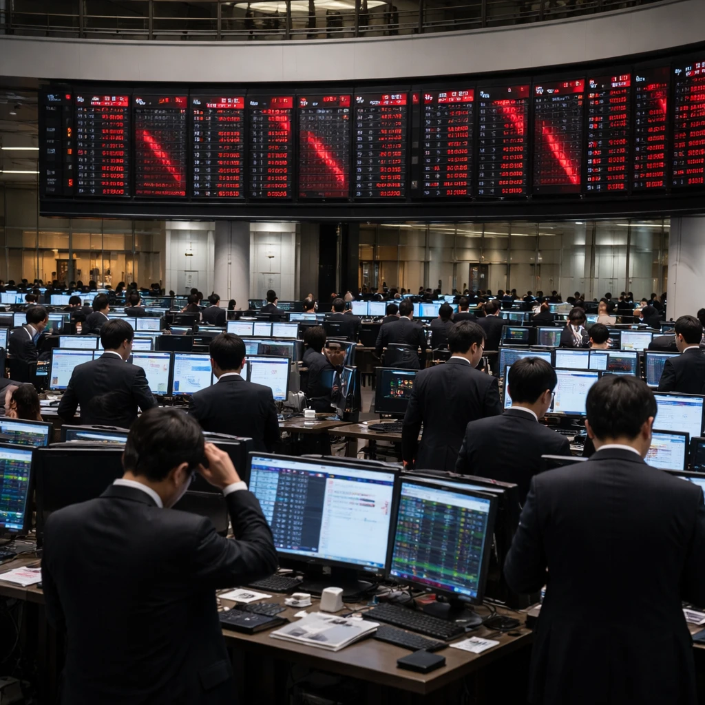 Tokyo shares retreat; Nikkei 225 posts 3.83% decline to one-month low