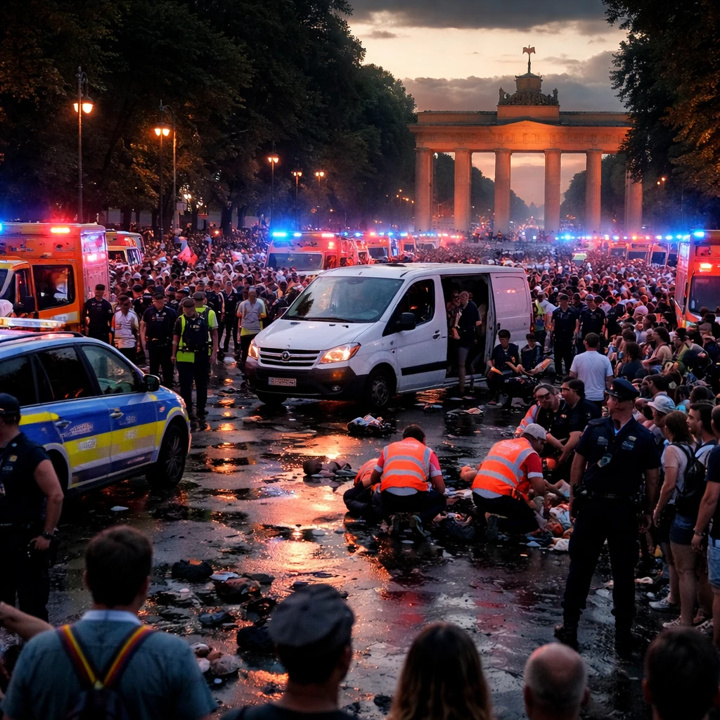 Vehicle Plows Into Crowd at Berlin Pride Event, Several Hurt; Manhunt Underway