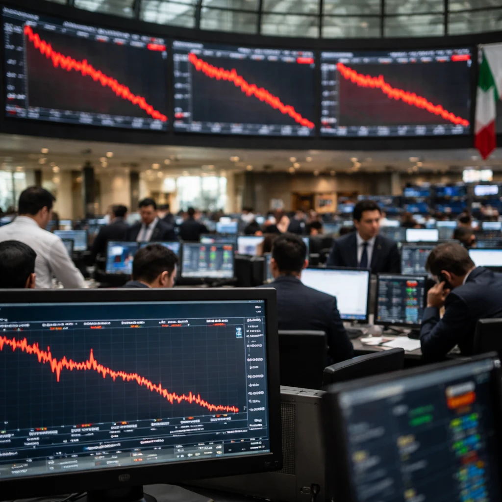 Mexican equities slide as S&P/BMV IPC falls 1.54% on Thursday