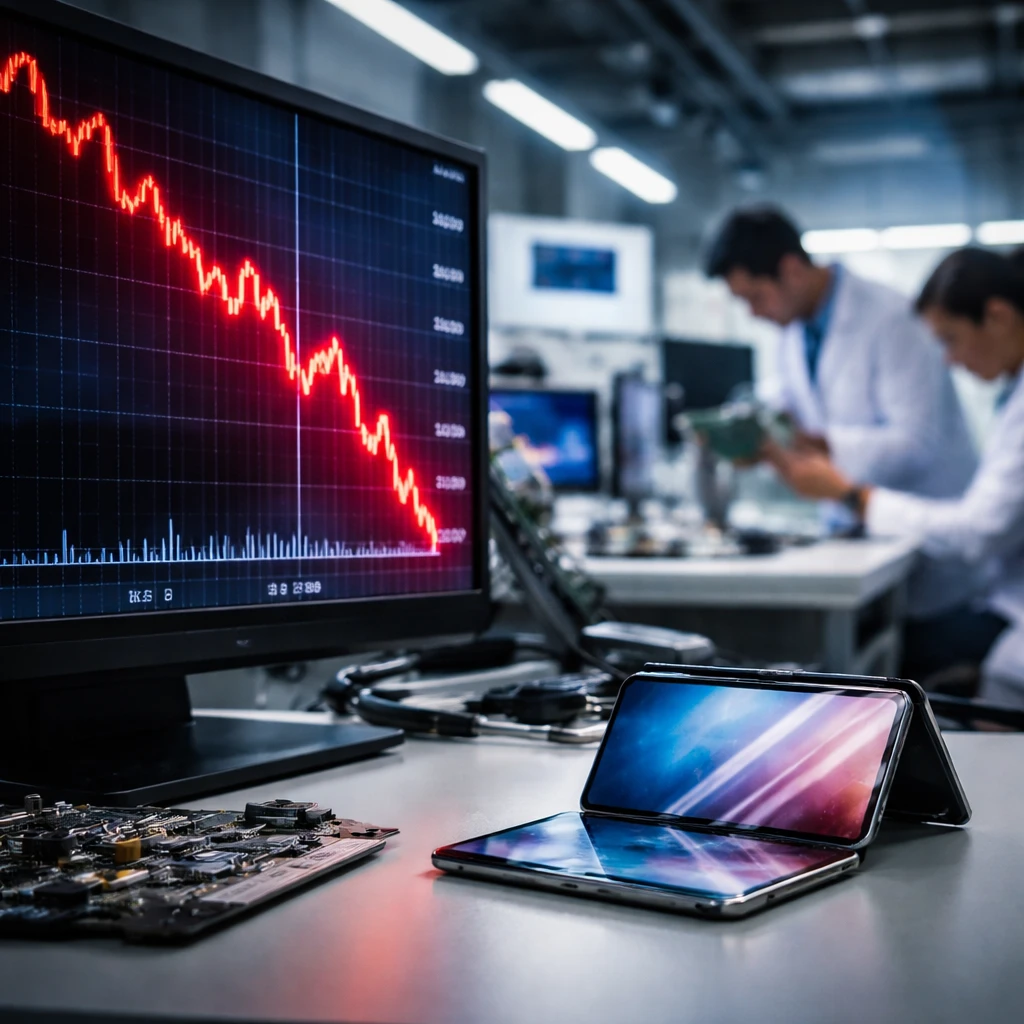 Apple Shares Fall After Reports of Foldable iPhone Engineering Setbacks and App Store Slowdown