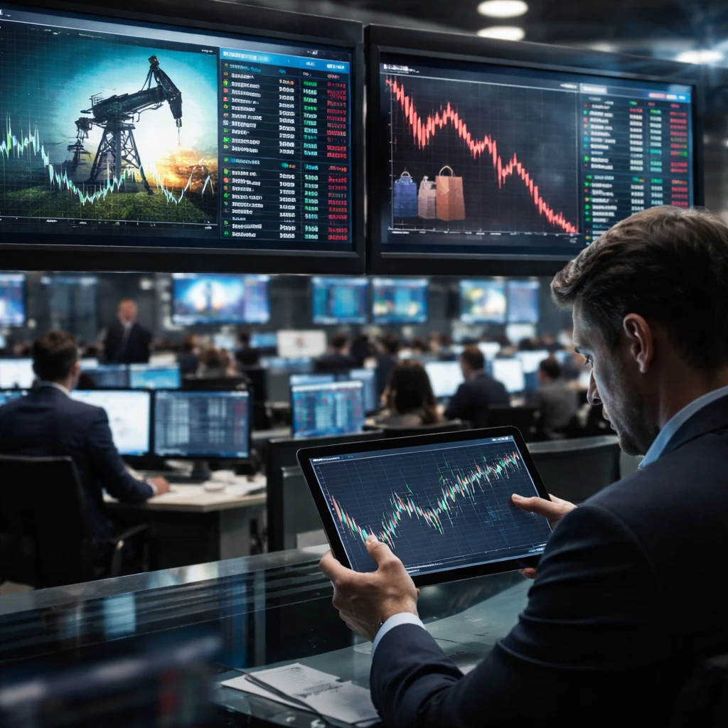 U.S. equities slip as consumer-focused sectors weigh on markets; energy names and chip suppliers buck the trend