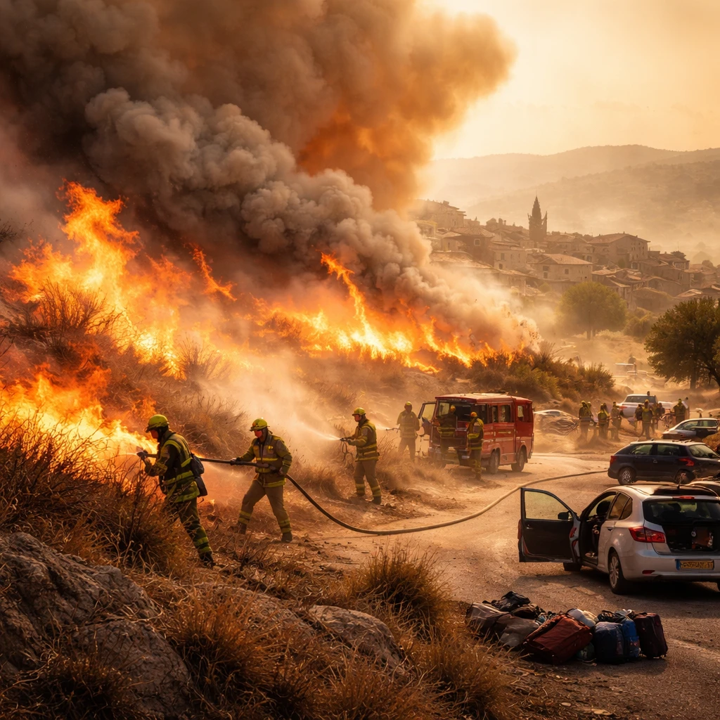 Southern Europe Faces Escalating Wildfire Threat as Heatwave Persists