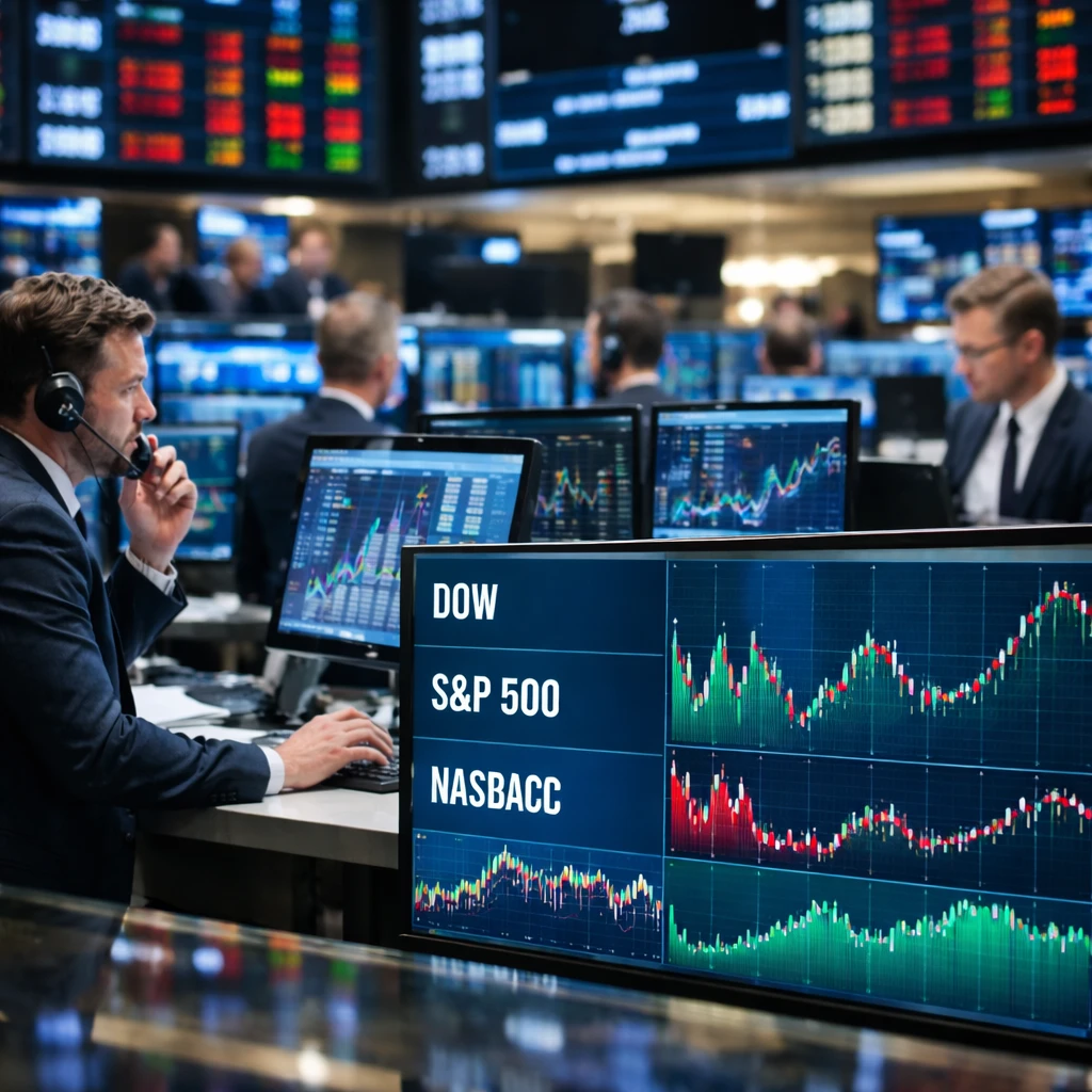 U.S. Markets Finish Mixed as Telecoms, Financials and Healthcare Offset Tech Weakness