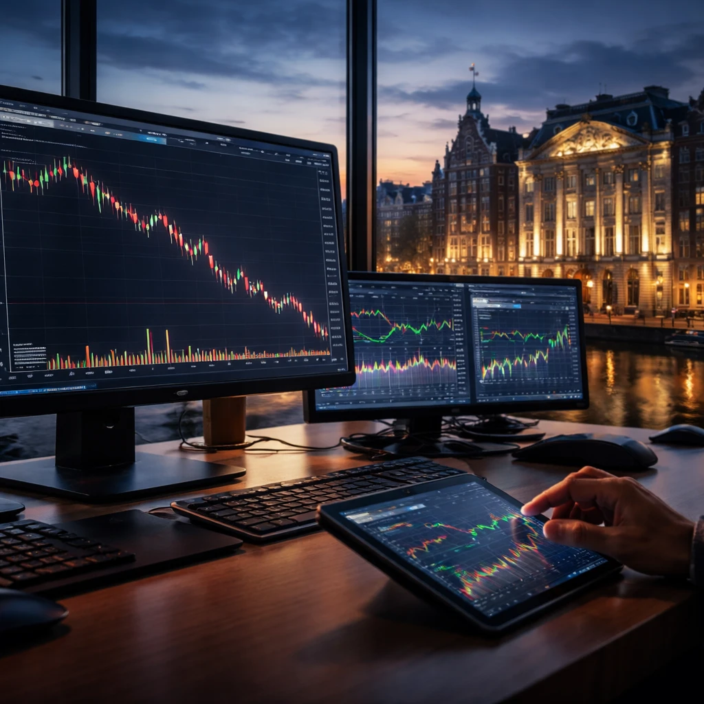 AEX retreats 0.50% as Universal Music plunges to all-time lows; Shell and ArcelorMittal outperform