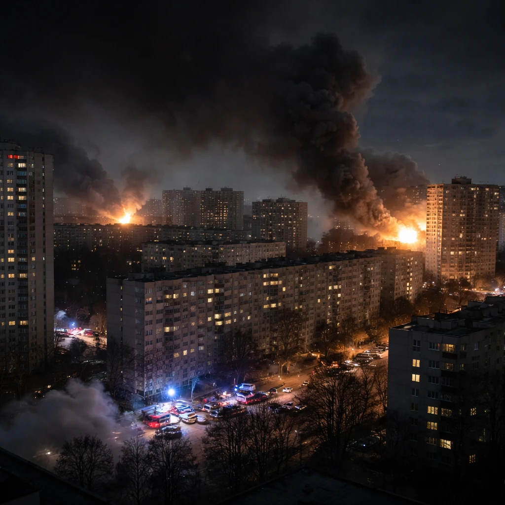 Kyiv Targeted in Substantial Overnight Russian Missile and Drone Assault
