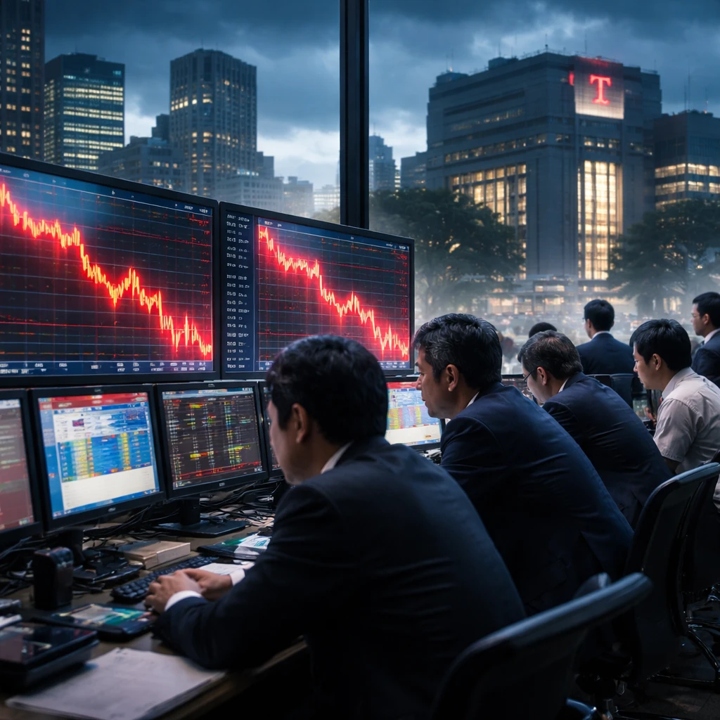 Tokyo Stocks Slide as Nikkei Falls 2.79% Amid Broad Sector Weakness