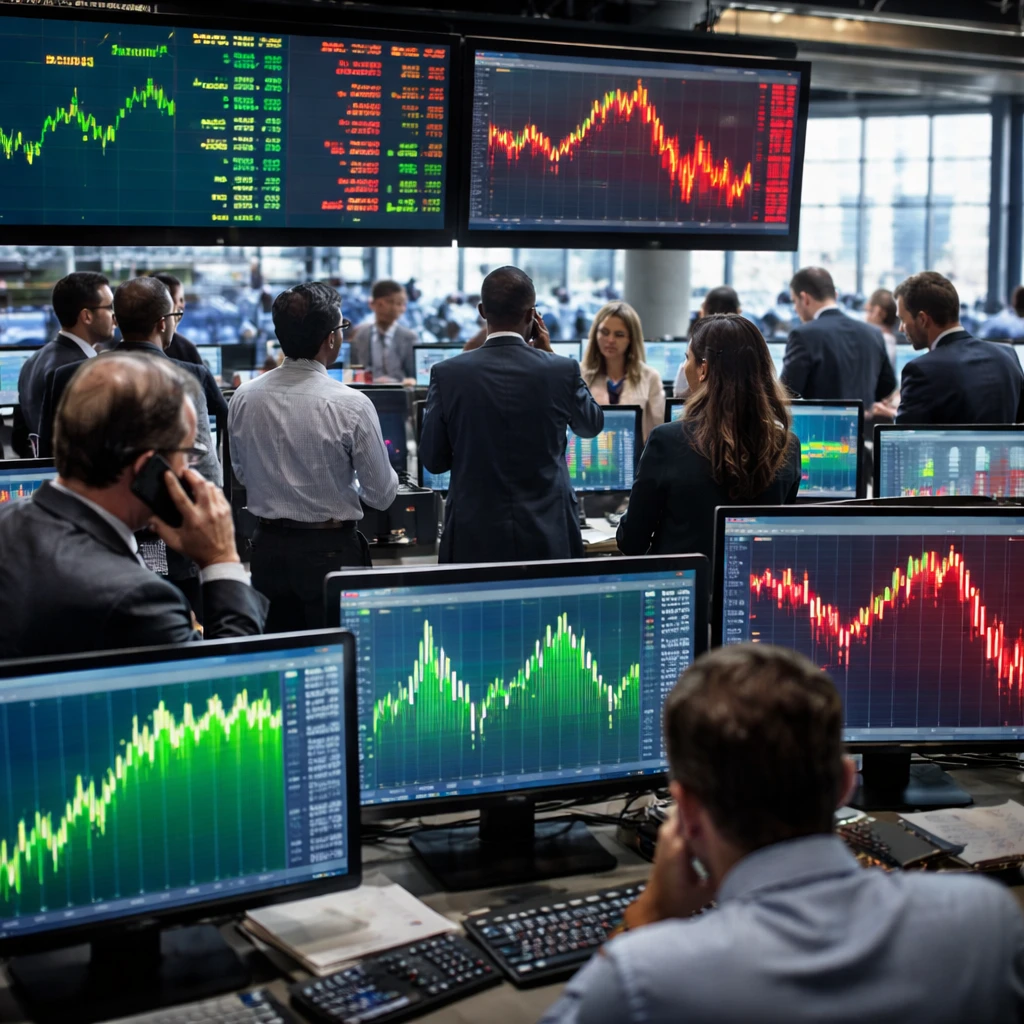 Mixed market moves: Oracle climbs while SanDisk and AMD slide