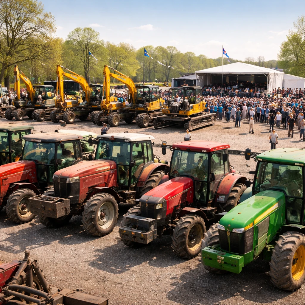 Used Farm Equipment Auction Prices Tick Up in April; Construction Gear Posts Mixed Results