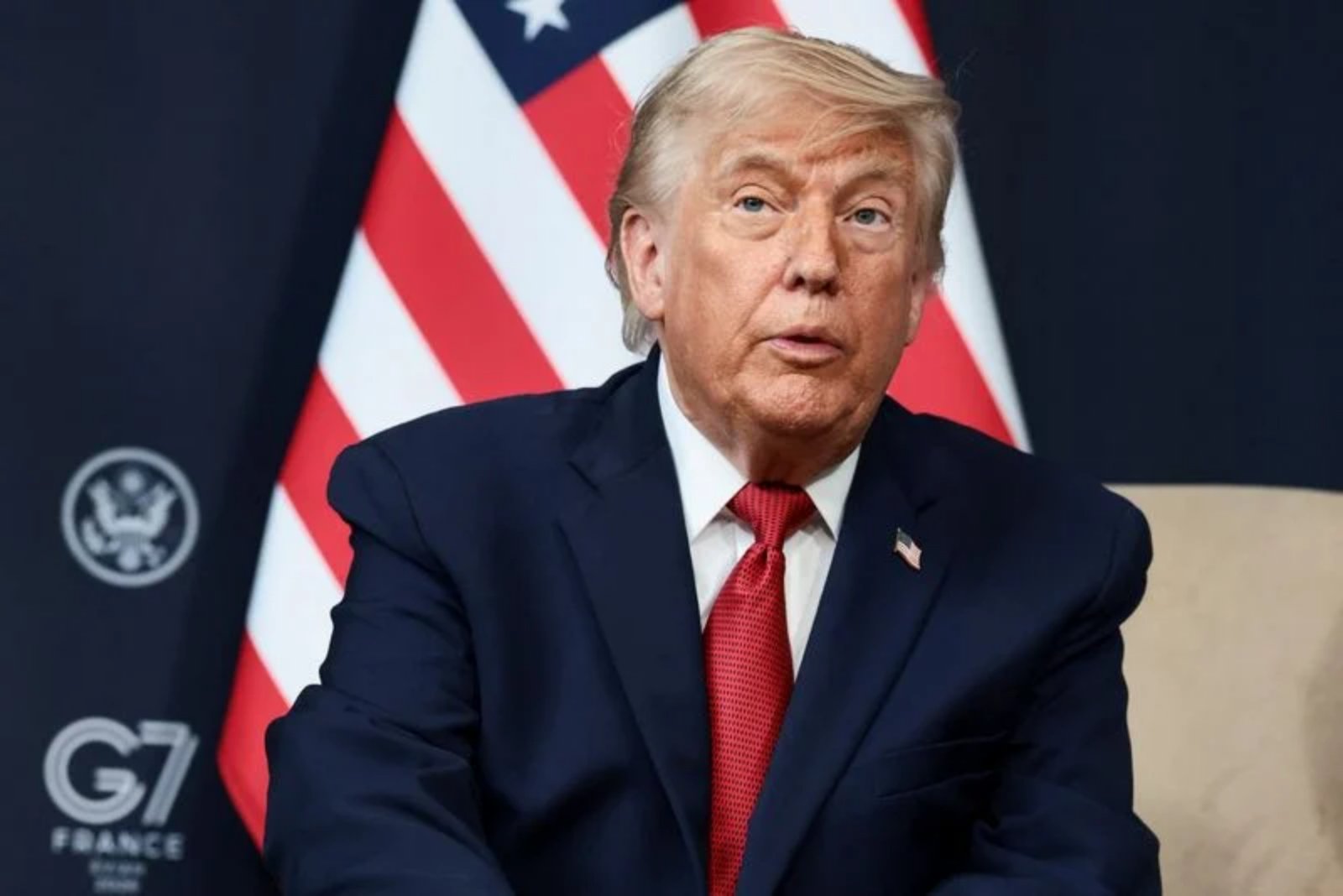 Trump Says He Raised Hezbollah with Syria’s Leader at G7, Praises New Damascus Chief
