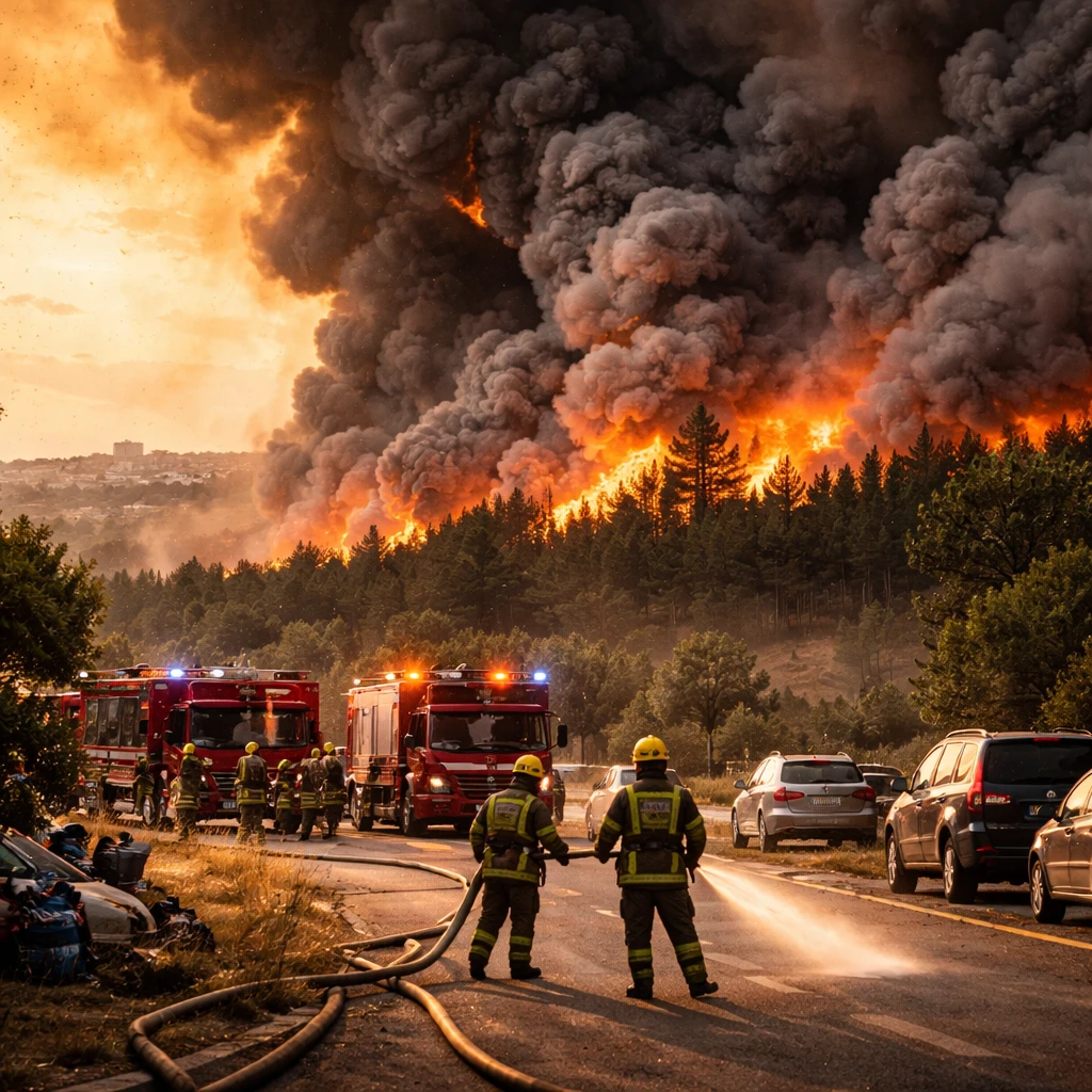 Massive Wildfires Threaten Bordeaux as Authorities Race to Hold Lines