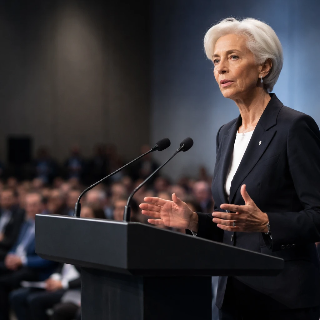 Lagarde Says Eurozone Inflation and Rate Policy Remain 'In Good Place' at Washington Conference