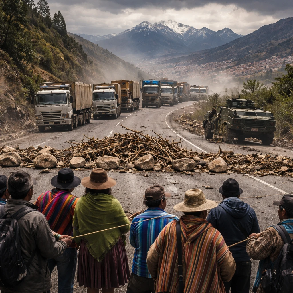 Bolivia's Sovereign Debt Sinks as Blockades Starve La Paz of Essential Supplies