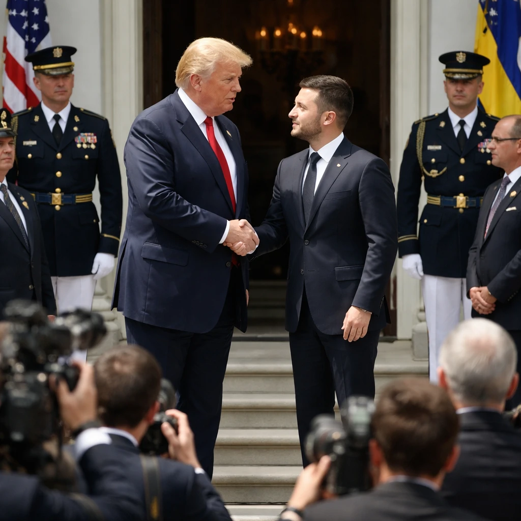 Zelenskiy Meets Trump at White House Before Funeral for Senate Ally Who Championed Ukraine