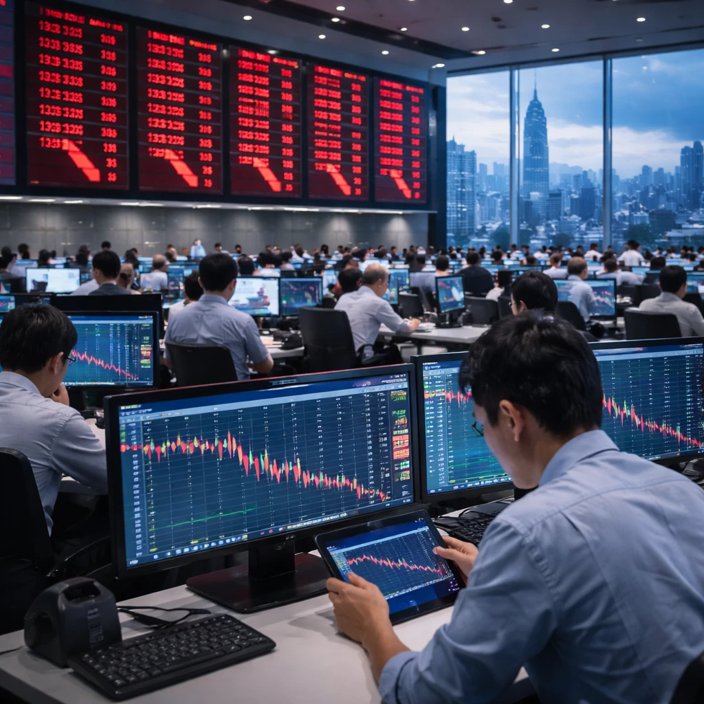 Taiwan market closes lower as tech- and machinery-linked shares tumble