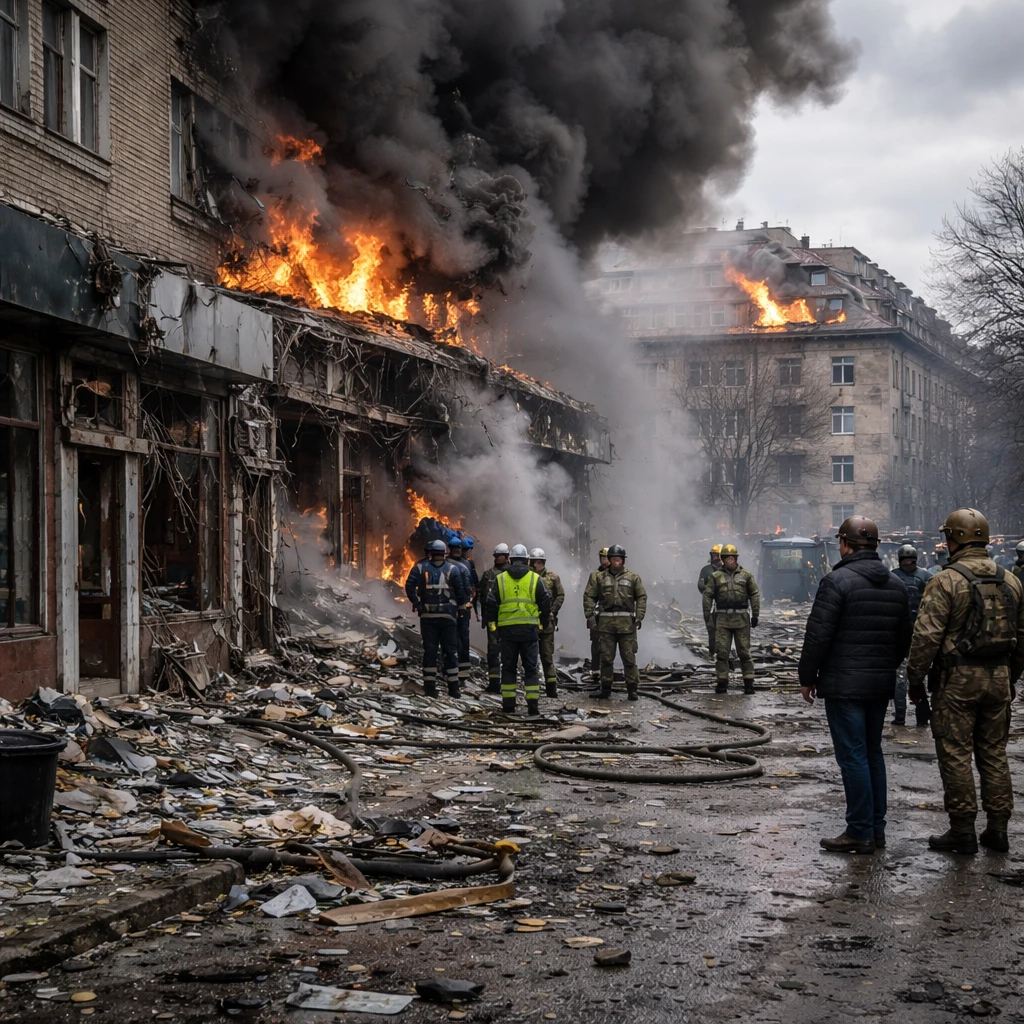 Shelling and Drone Strikes Hit Eastern and Southeastern Ukrainian Cities, Officials Say