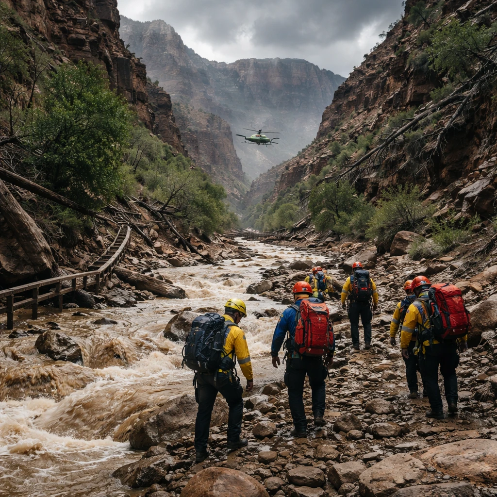 Search Continues in Grand Canyon After Flash Flood Leaves One Hiker Missing