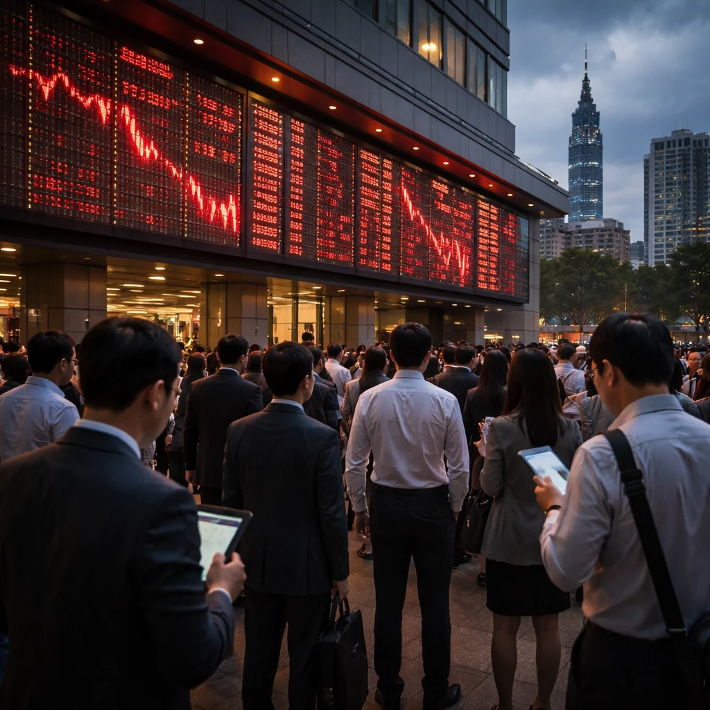 Taiwan equities slump as Taiwan Weighted falls 4.35% at Friday close