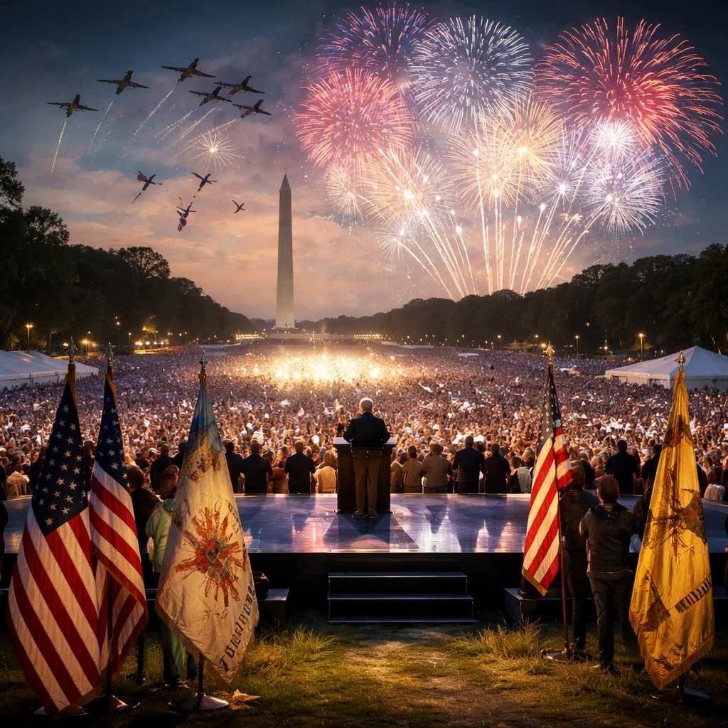 Trump Delivers National Mall Address as U.S. Observes 250th Anniversary