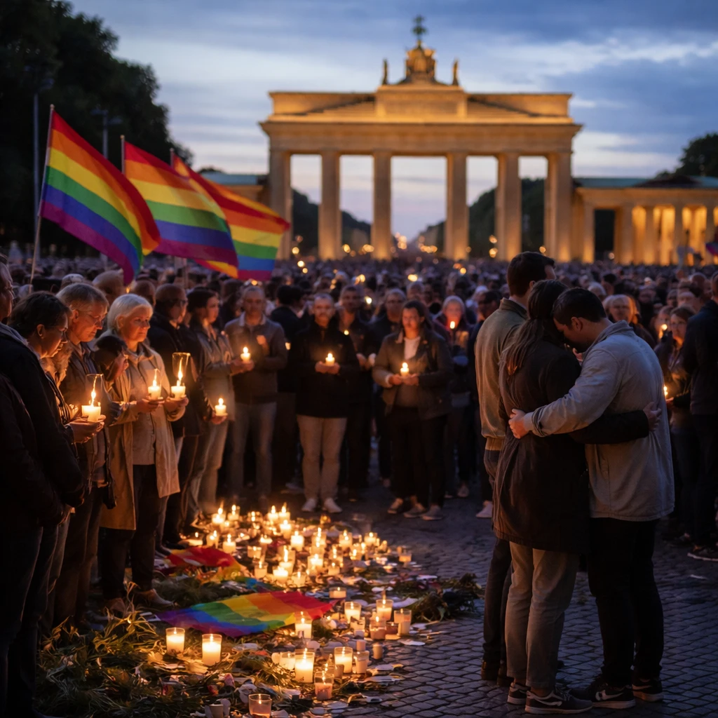 Berlin Pride Gathering Marred by Vehicle Attack, Community Responds with Vigil and Solidarity
