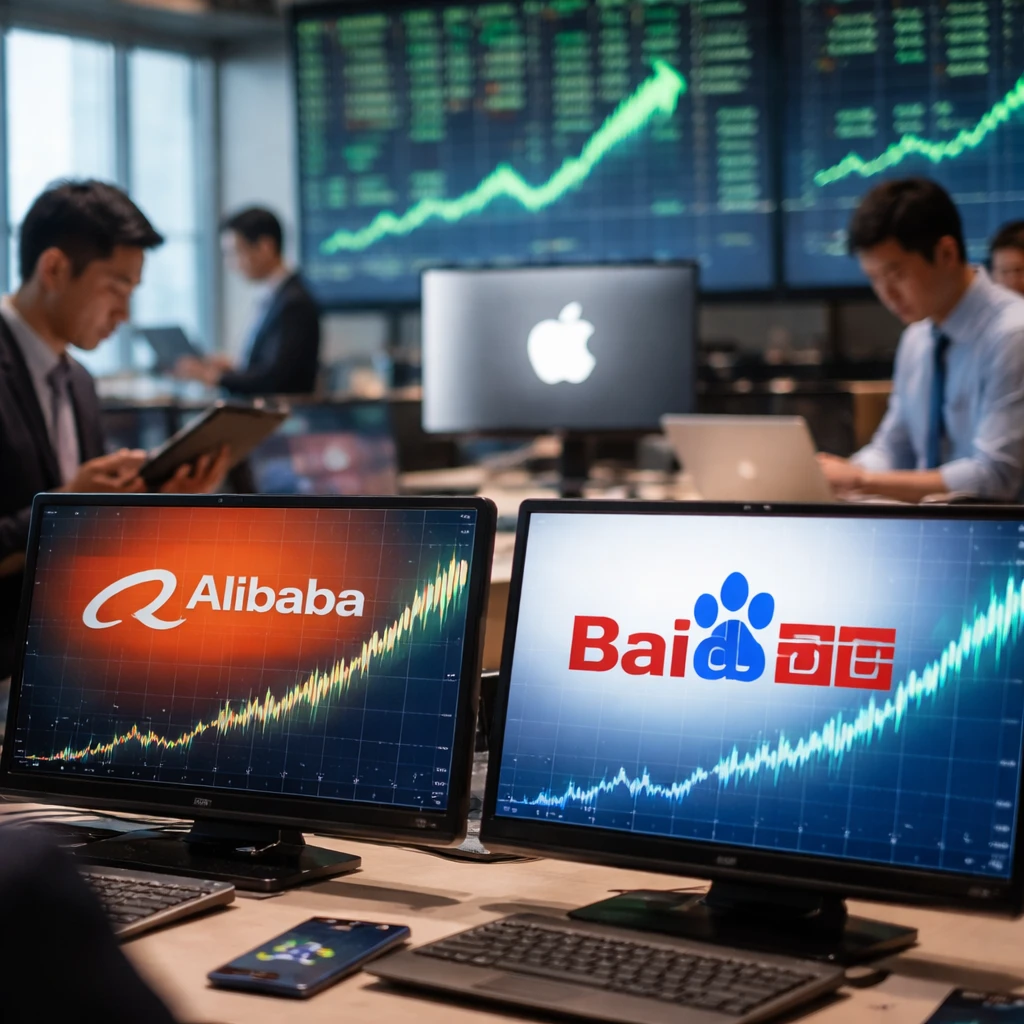 Alibaba and Baidu Stocks Rally After China Clears Apple’s On-Device AI