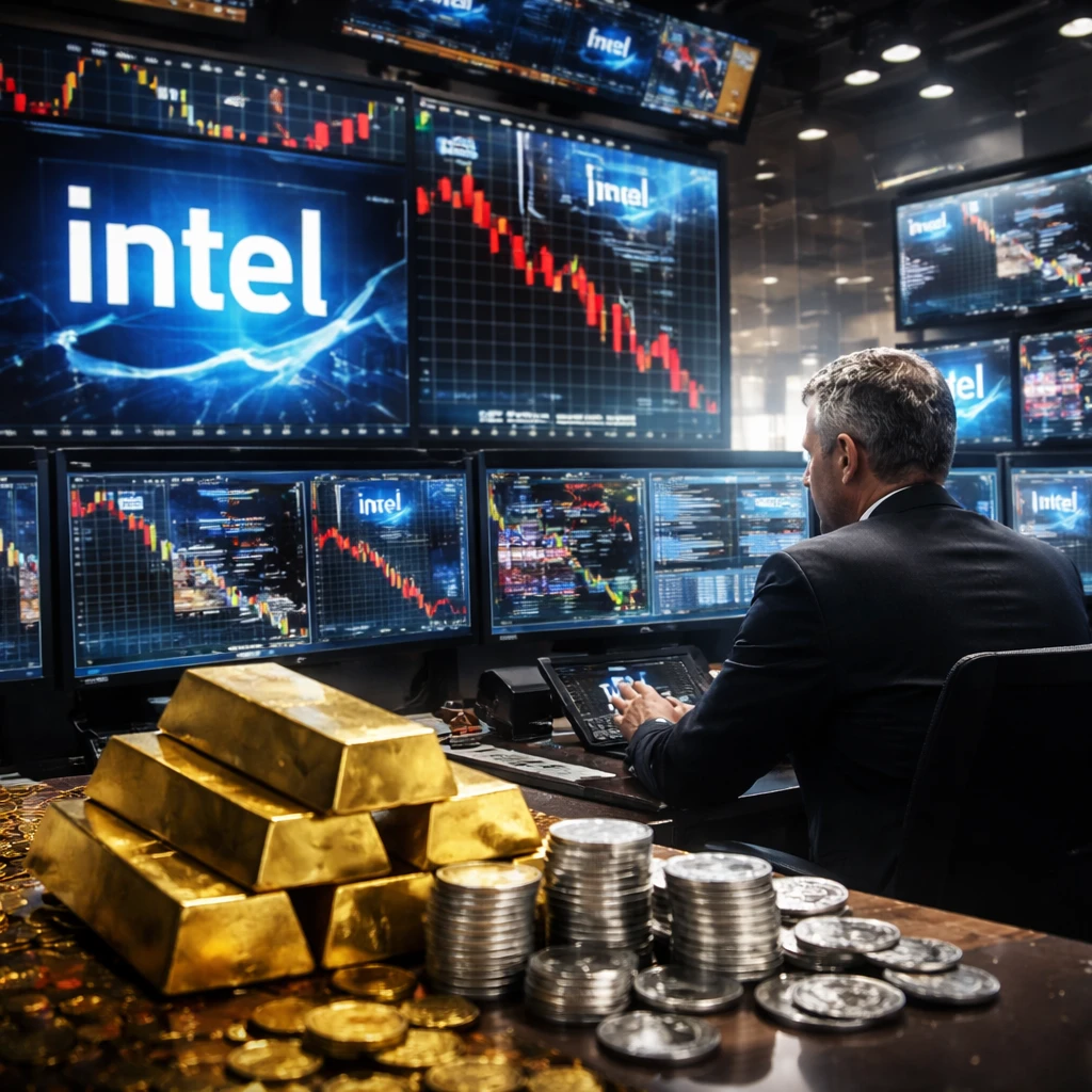 US Stock Futures Decline as Intel Shares Fall Amidst Persistent Geopolitical Concerns