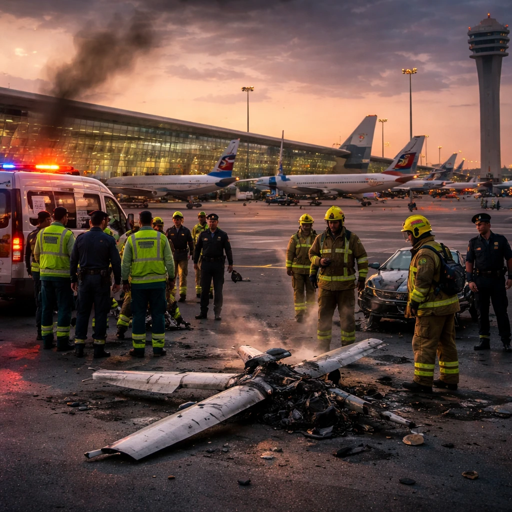 Two Drones Crash Near Dubai International Airport, Four People Hurt as Iran Crisis Persists