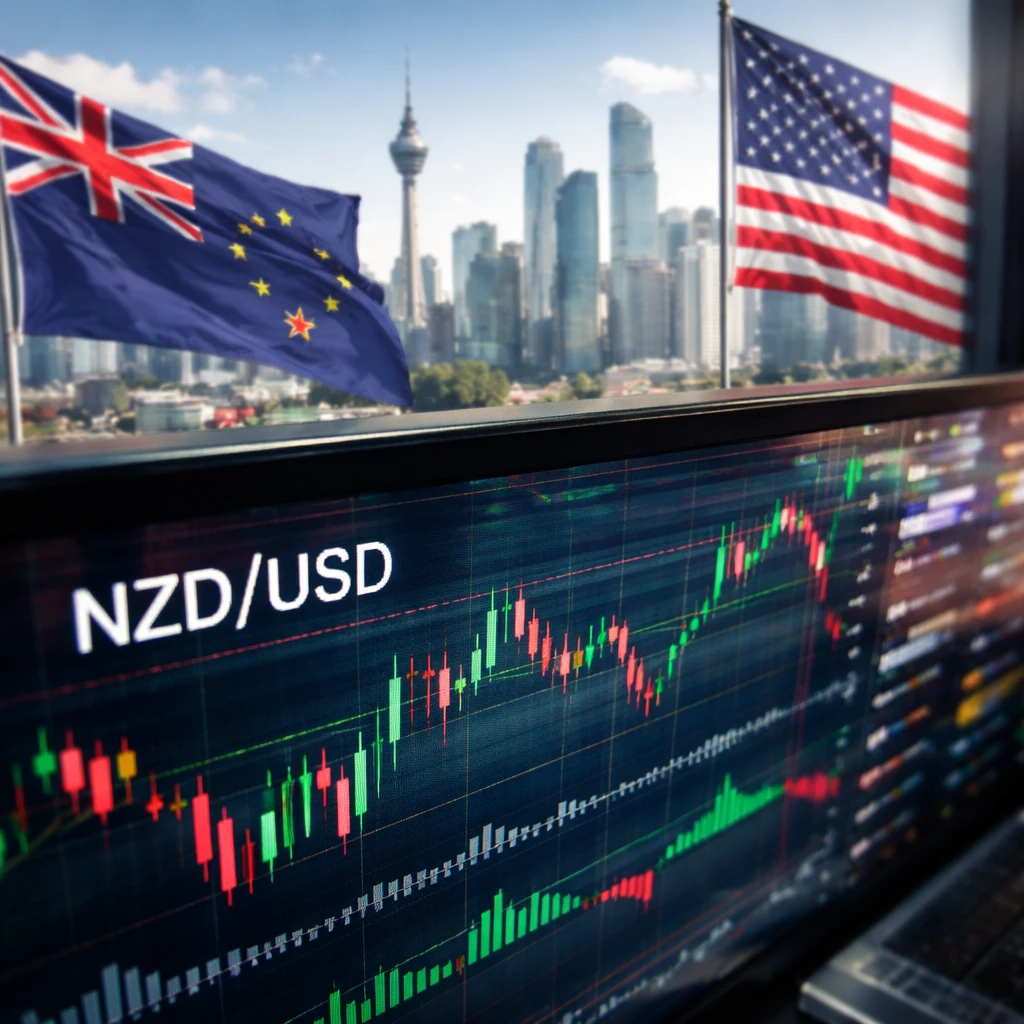 Bank of America Forecasts NZD/USD Decline Amid Anticipated RBNZ Rate Cut and USD Strength