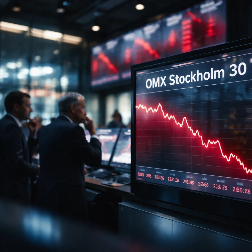 Stock Close: Stockholm's OMXS30 Ends Lower as Healthcare, Materials and Industrials Slide