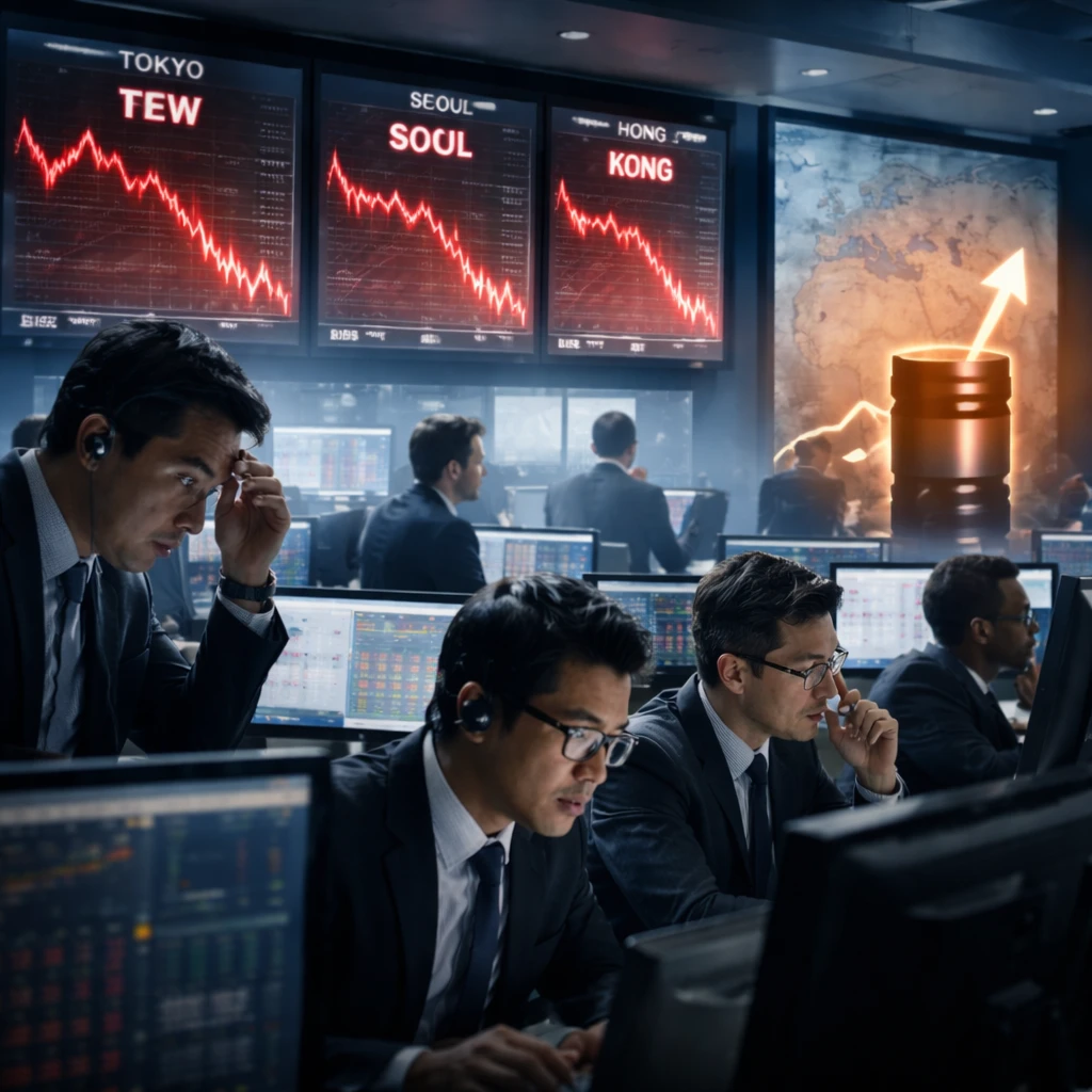 Asia Markets Slide as Iran Tensions and BOJ Remarks Drive Risk-Off Sentiment